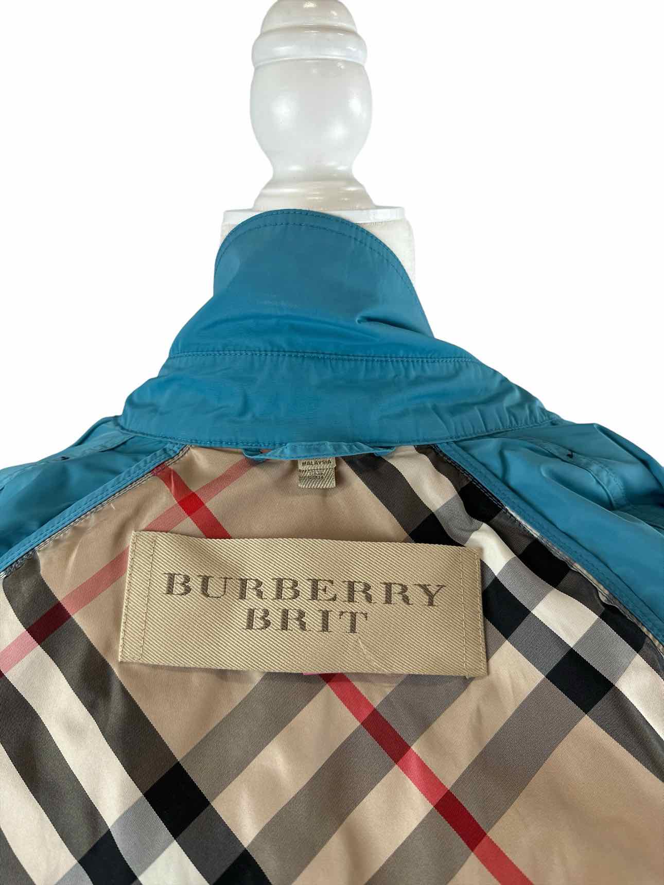 Burberry Brit Turquoise Size 4 Spring Jacket