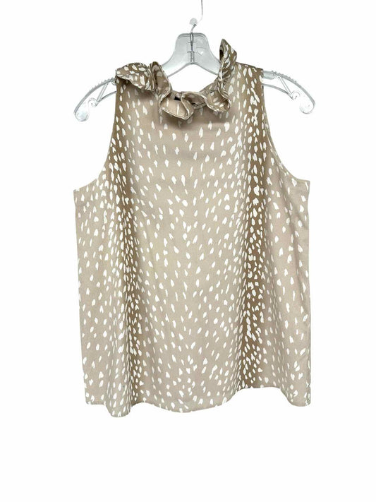 Tuckernuck Antelope Mason Blouse Beige Size S Sleeveless Top