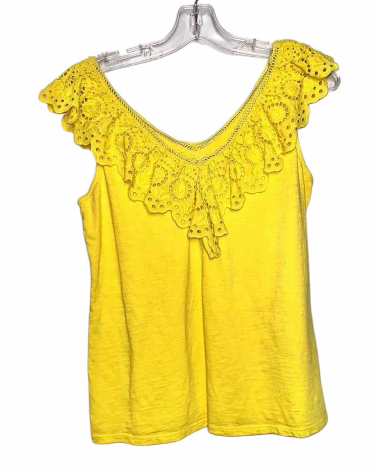 Lilly Pulitzer Yellow Size S Sleeveless Top