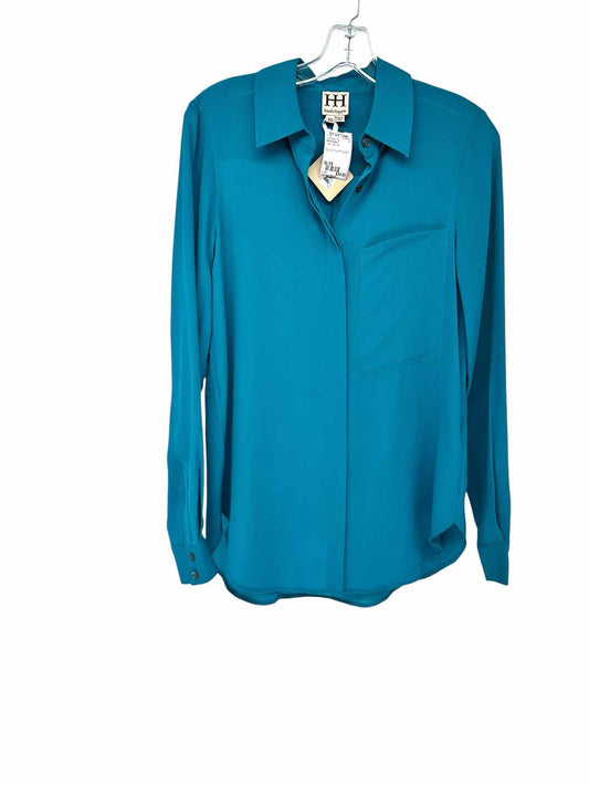Haute Hippie Teal Long Sleeve Top Size XS **NEW**