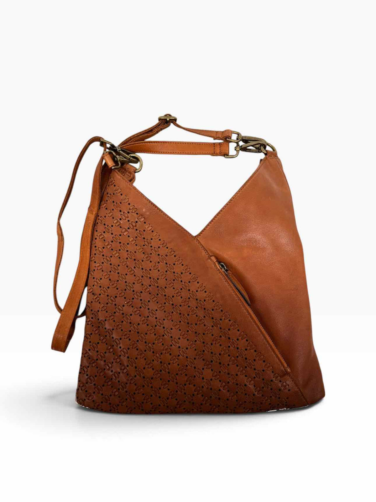 Vilenca Tan Leather Crossbody