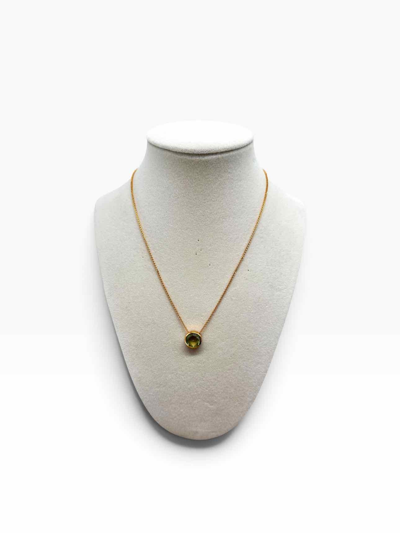 Dean Davidson Signature Midi Knockout Pendant in Green Quartz Necklace