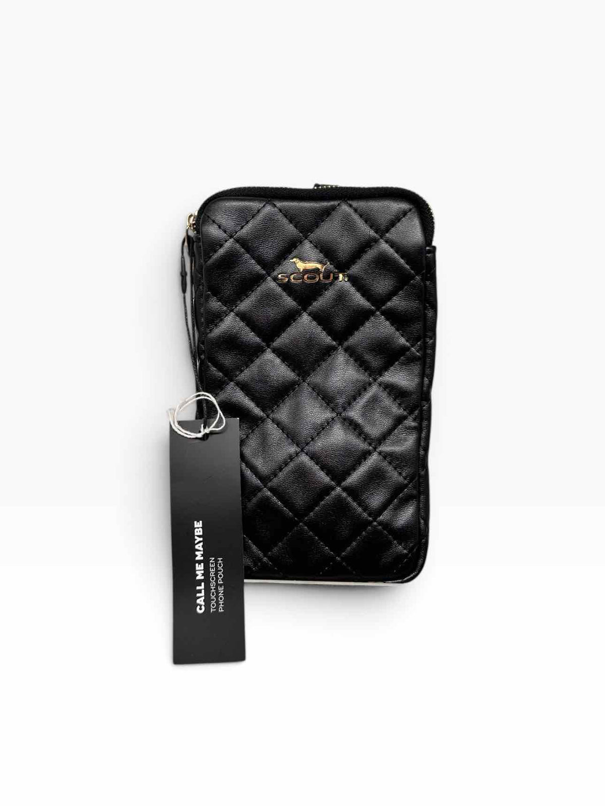 Scout Call Me Maybe Touchscreen Phone Pouch in Black Quilted  **NEW**