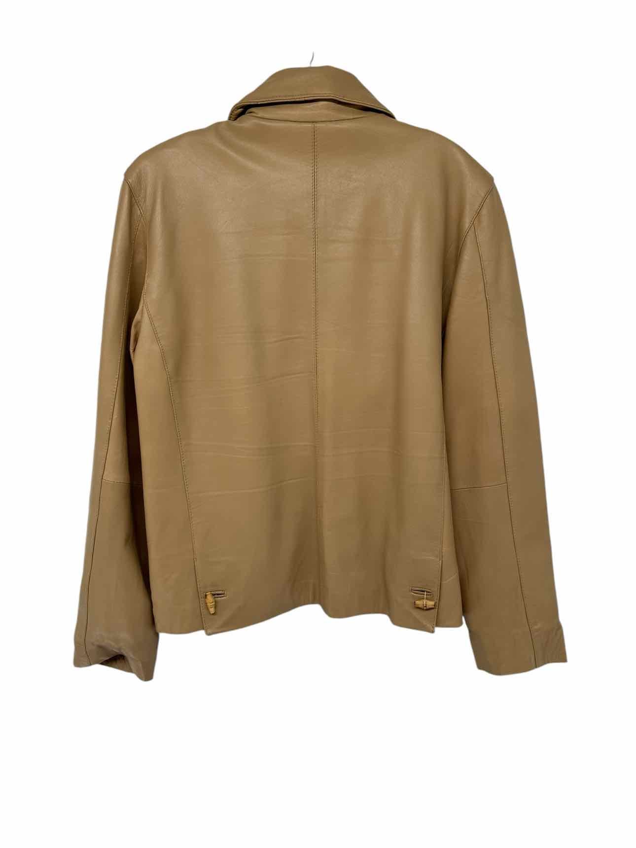 Leather Limited Beige Size L Jacket