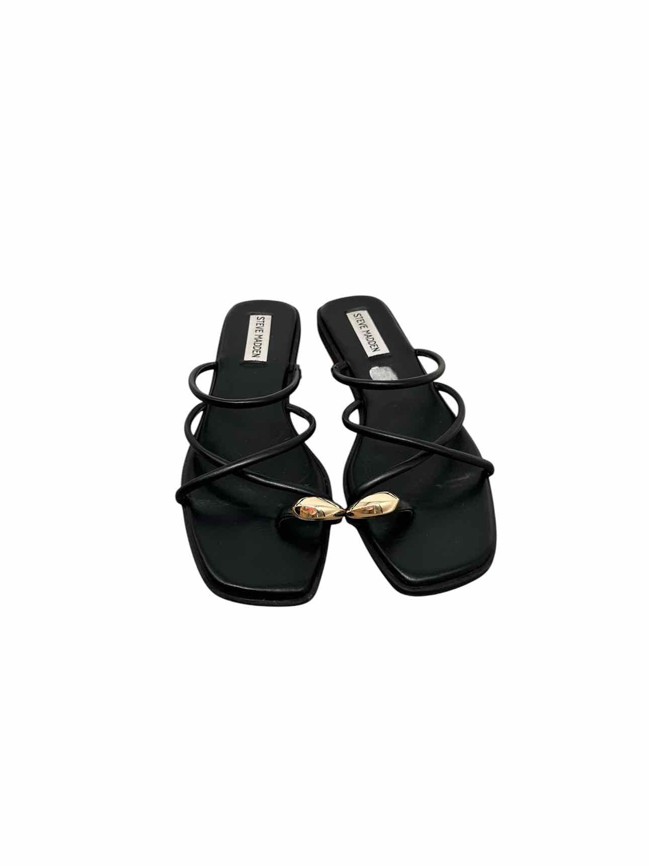 Steve Madden Black Shoe Size 8 Sandals