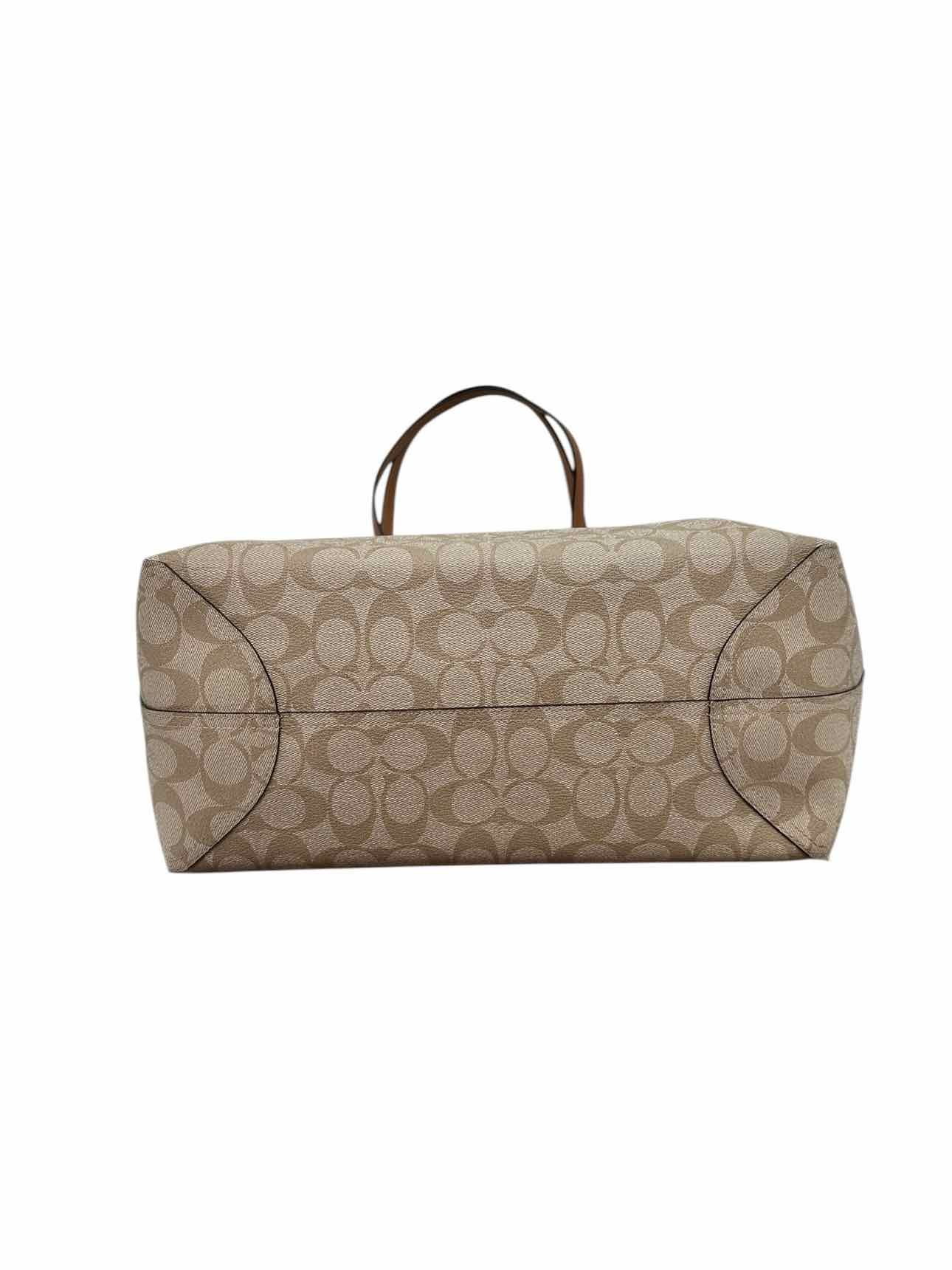 Coach City Tote w/ Tan Leather Trim