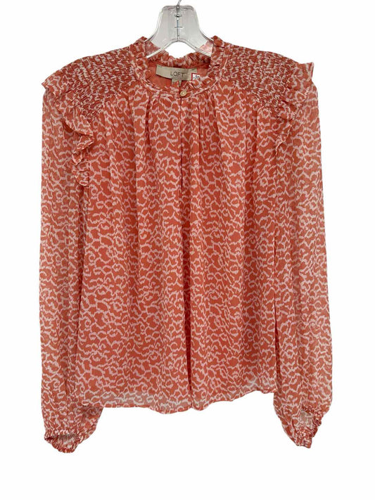 Loft Peach Size XS Long Sleeve Top