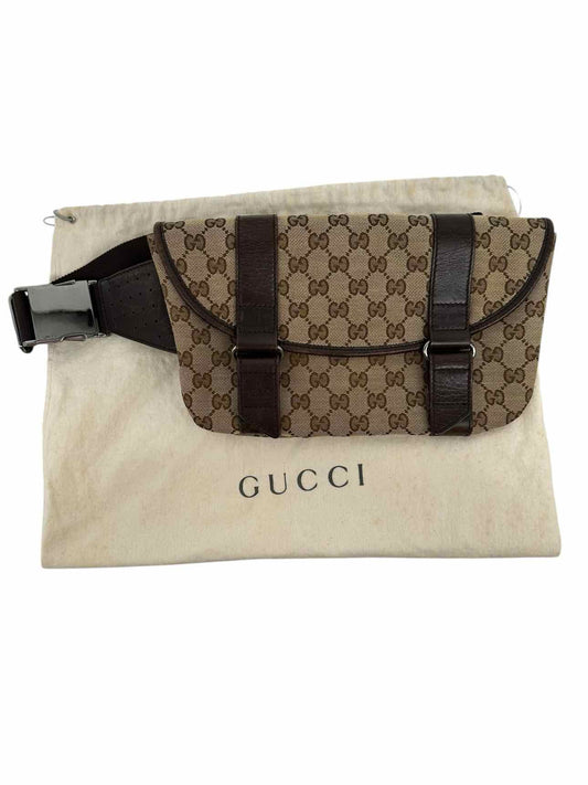 Gucci Bum Bag Brown Canvas Crossbody