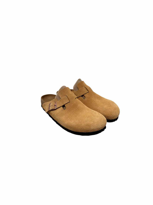 Birkenstock Tan Boston CLogs Shoe Size 9
