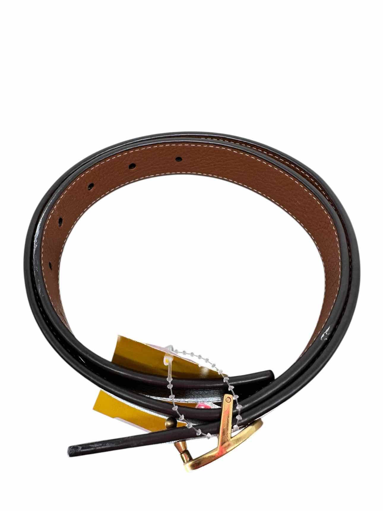 Tory Burch Miller Reversible Leather Belt SIZE XS