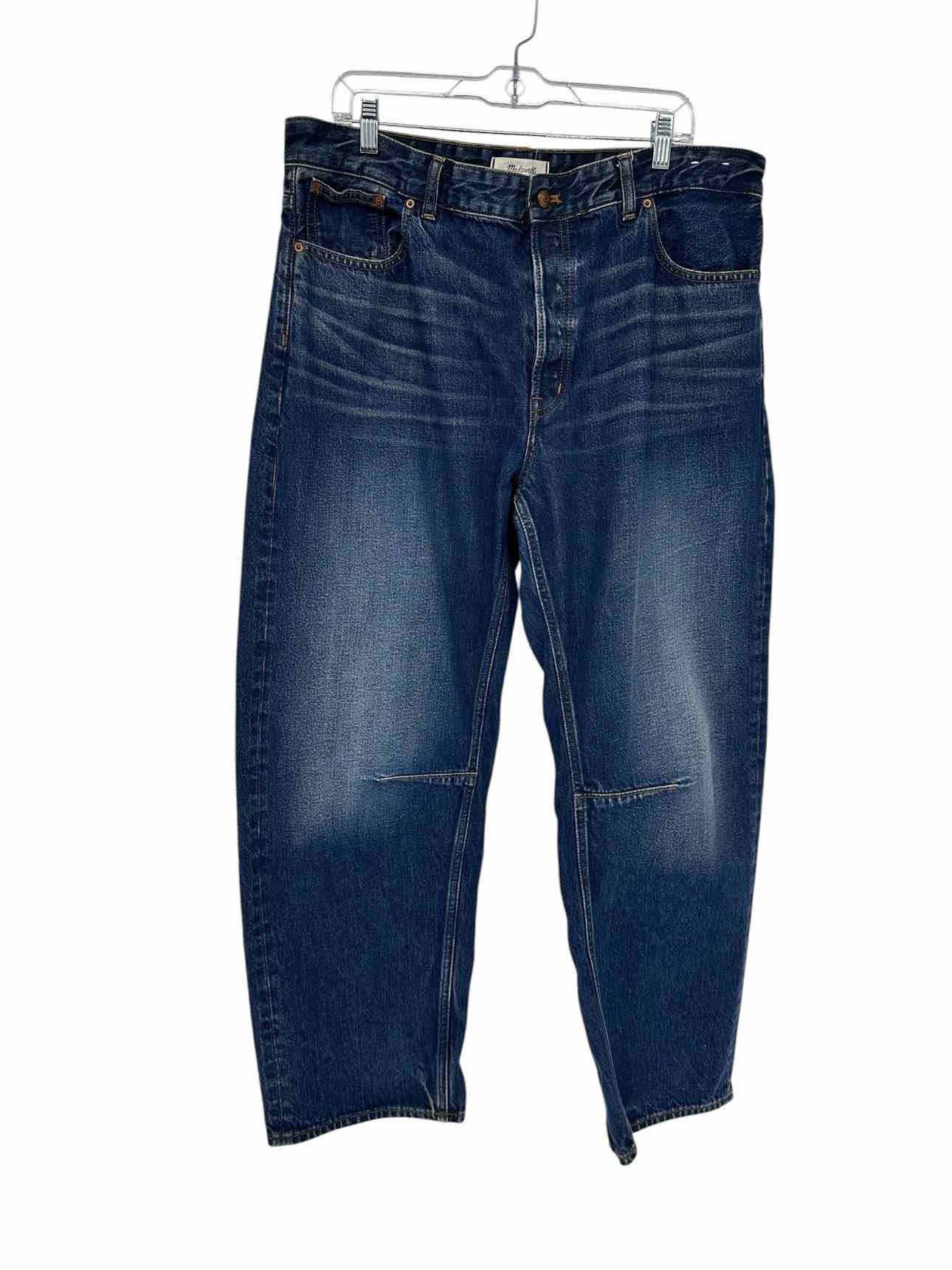 Madewell The Darted Barrel Leg Jean Blue Size 14T
