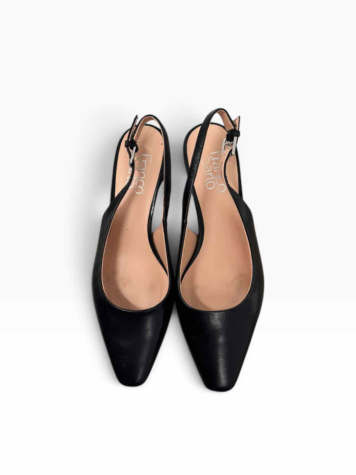 Franco Sorto Jacer Black Slingbacks Shoe Size 6.5