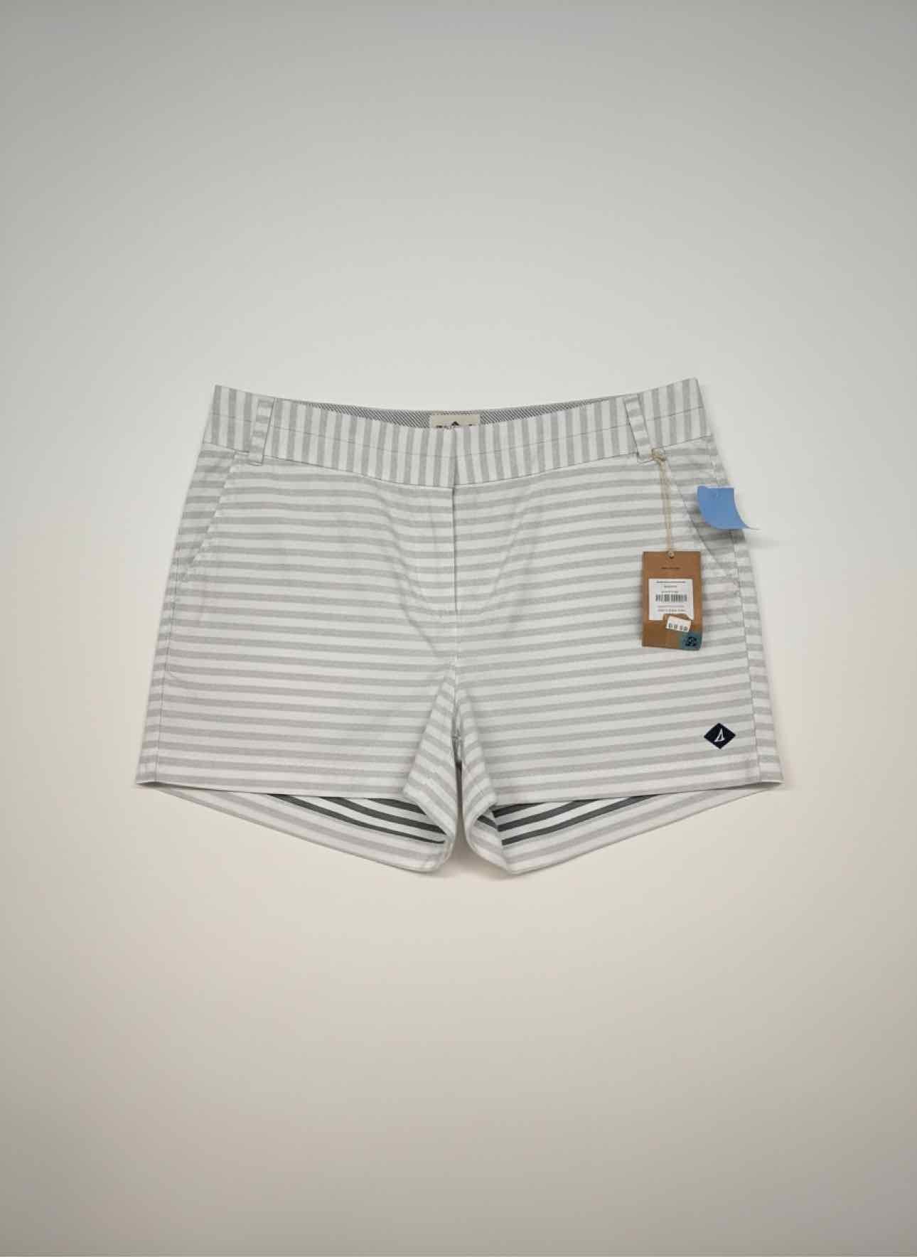 Sperry Gray Stripe Shorts Size 12 **NEW**