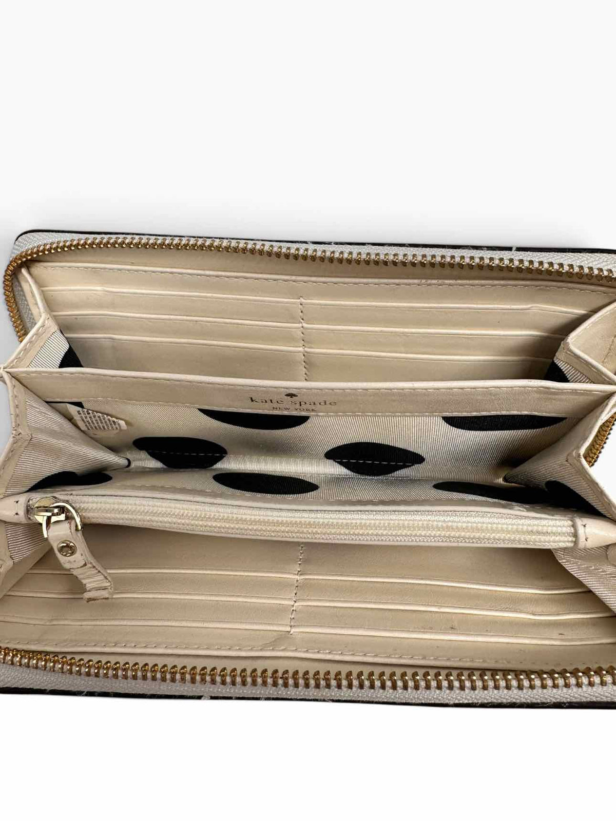 Kate Spade Silver Zip Around Wallet