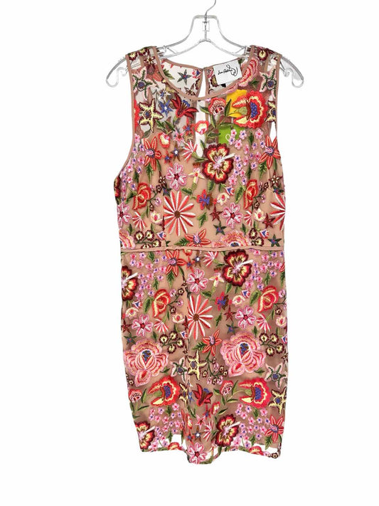 Sam Edelman Beige Embroidered Sleeveless Dress Size 10 **NEW**
