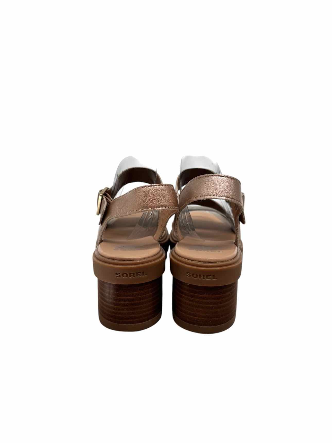 Sorel Joanie Sandals Bronze Shoe Size 7.5
