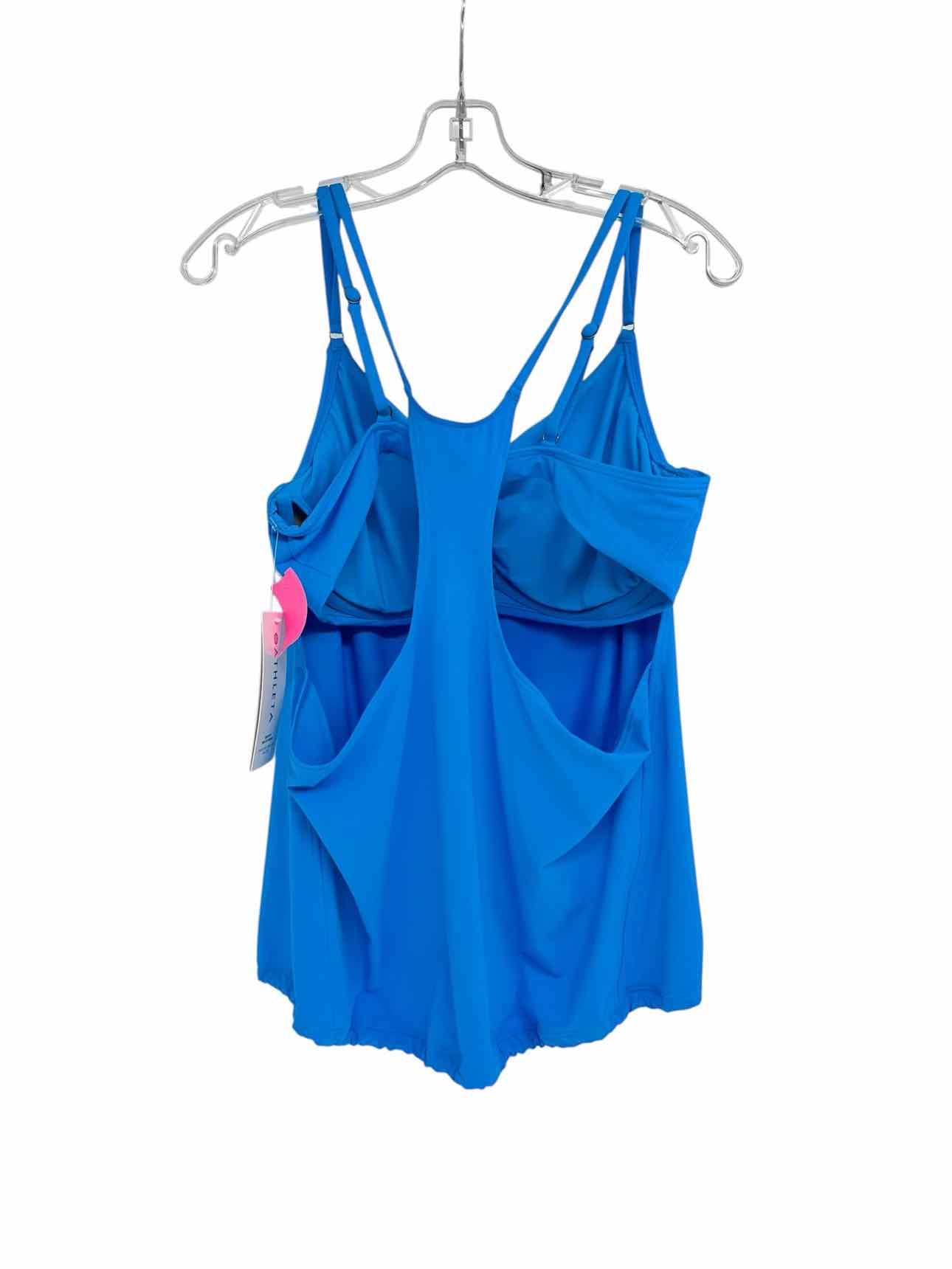 Athleta Blue Tankini Swim Top Size 38D/DD **NEW**