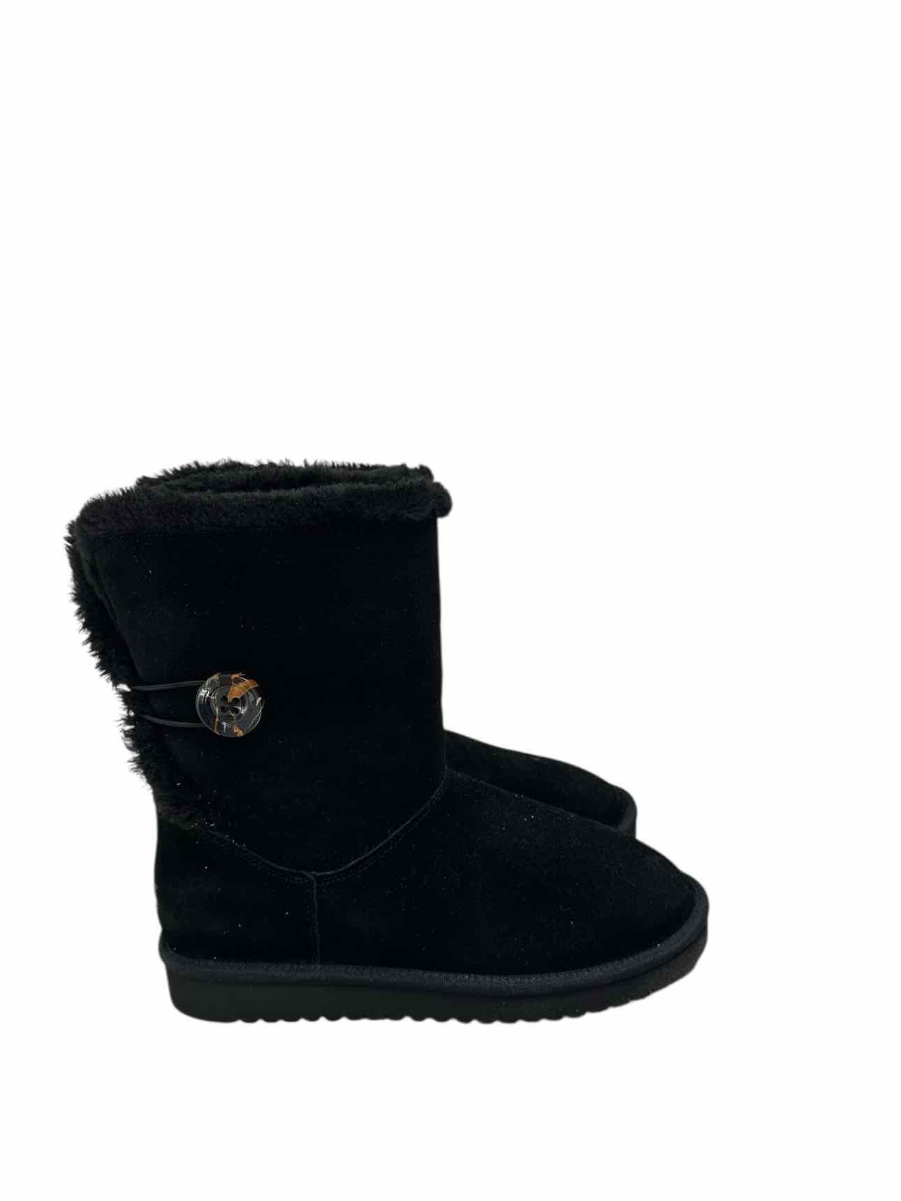 Ugg Nalie Button Black Shoe Size 9 Boots  **NEW**