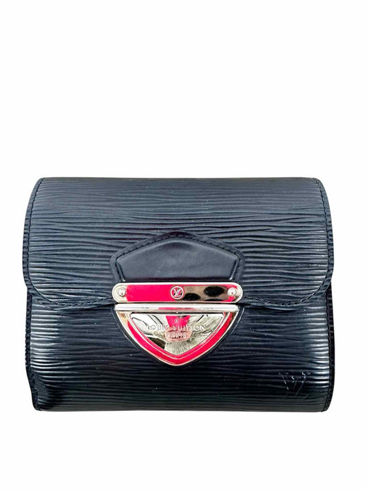 Louis Vuitton Epi Leather Joey Wallet Black Leather
