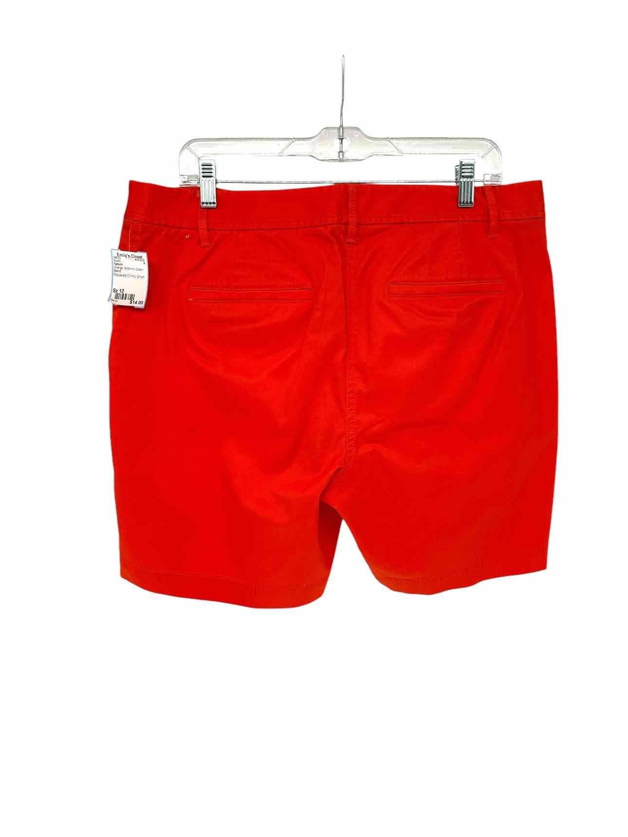 Talbots Relaxed Chino Short Orange Size 12