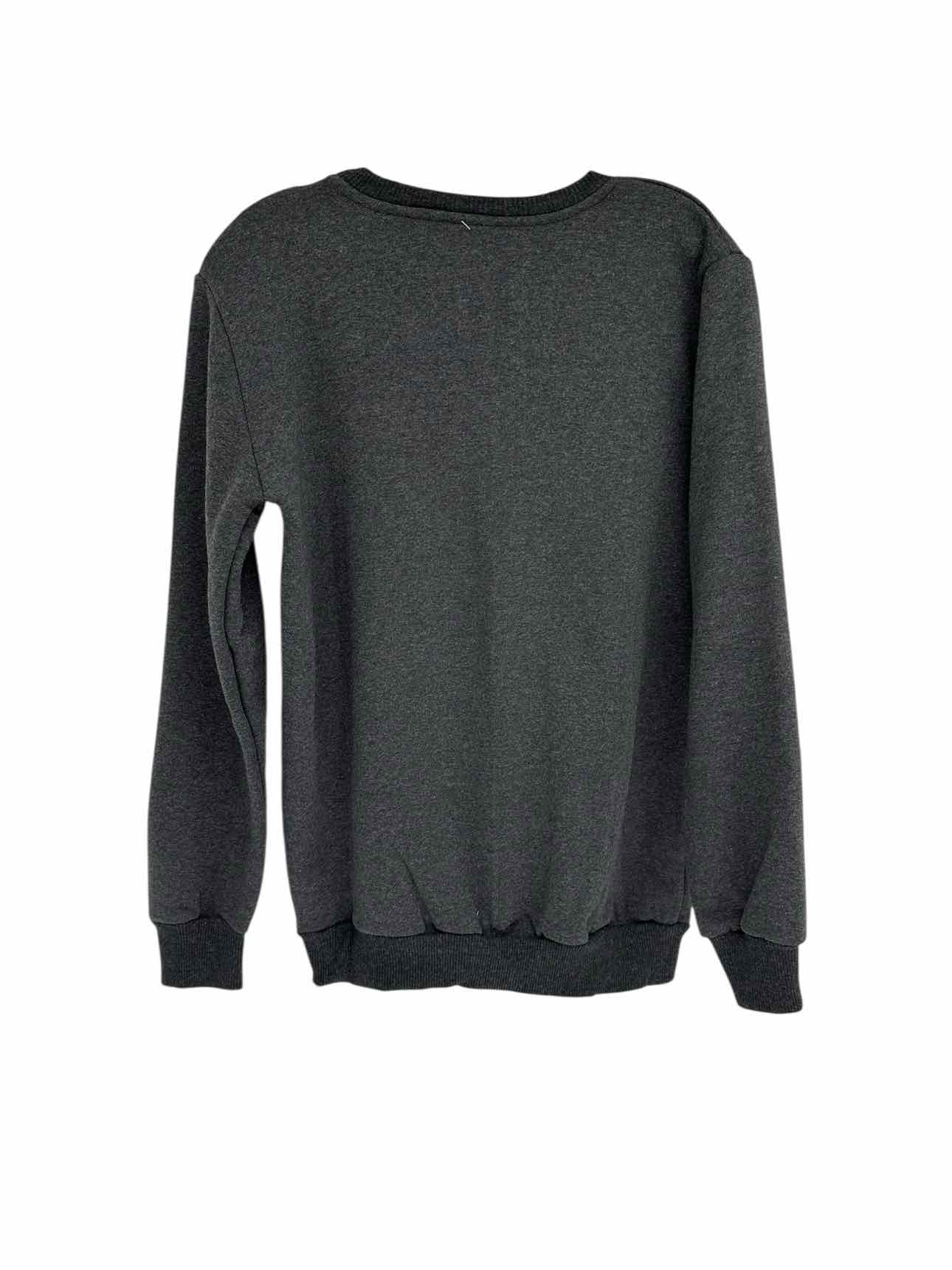 Charcoal Polska Embroidered Sweatshirt Size XS **NEW**