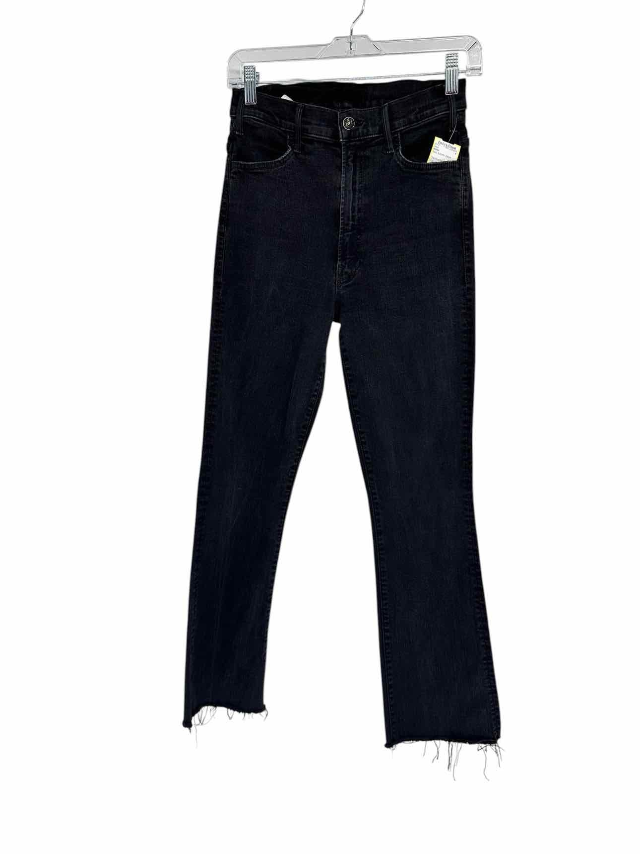 Mother The Hustler Ankle Fray in Not Guilty Black Jeans Size 4