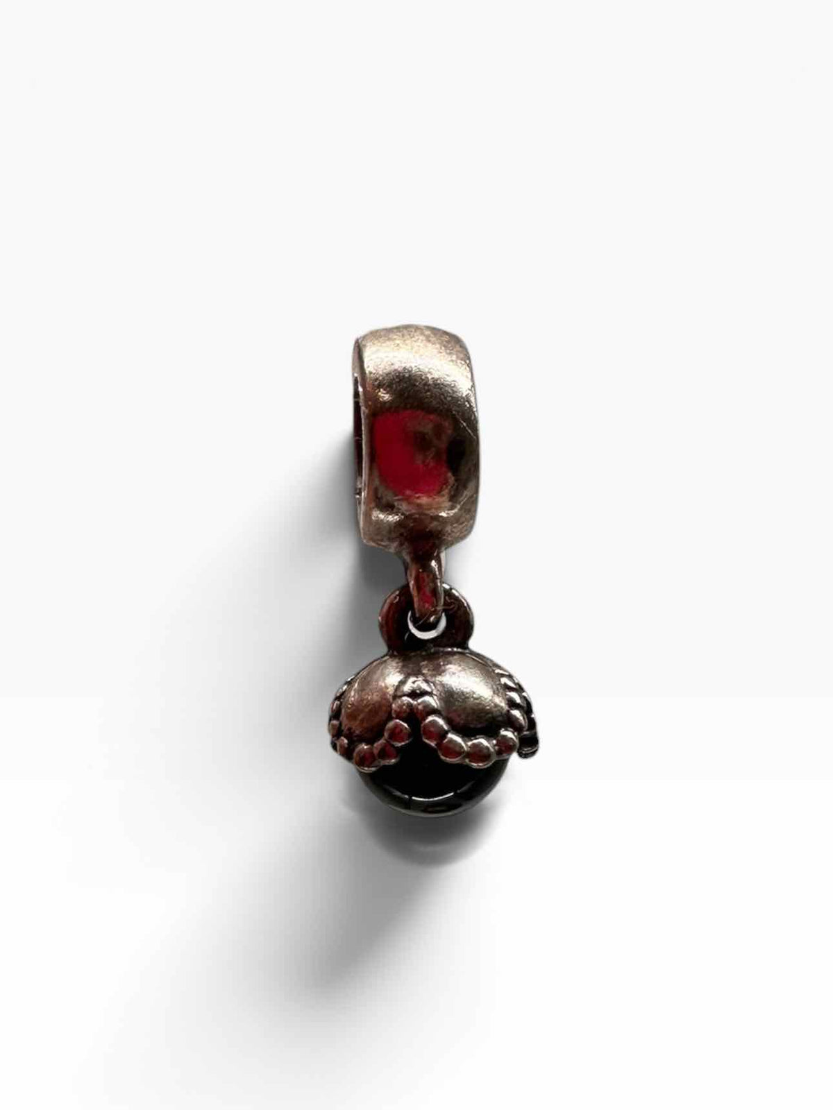 Pandora Sterling Silver Black Onyx Drop Dangle Charm