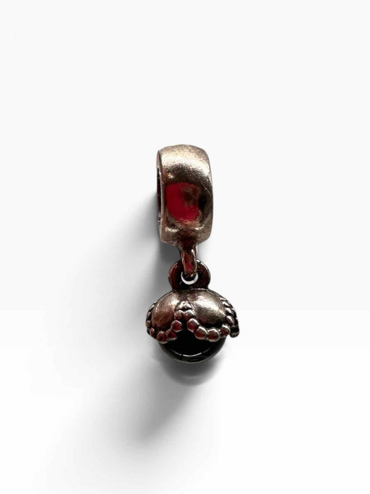 Pandora Sterling Silver Black Onyx Drop Dangle Charm