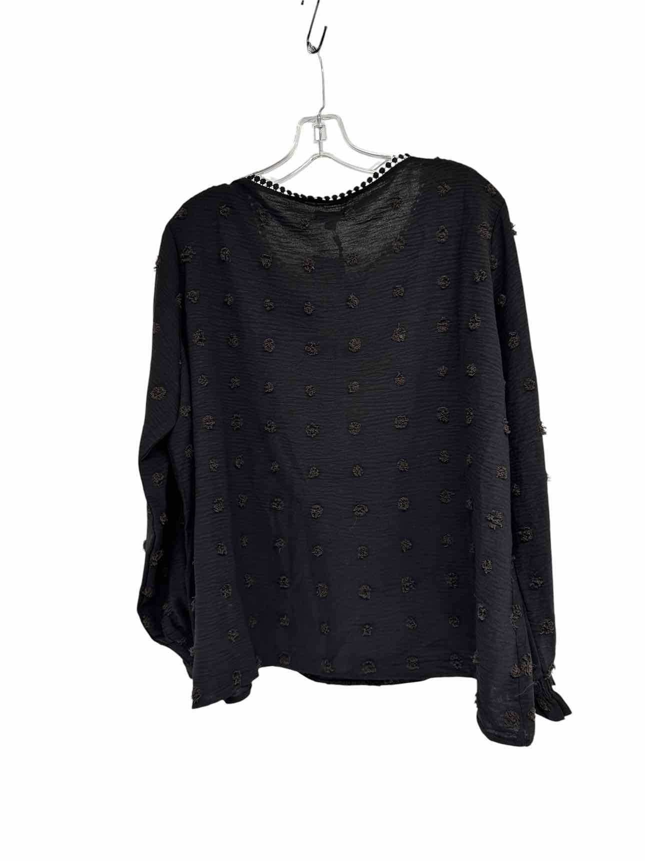 Coco +  Carmen Black Size L/XL Long Sleeve Top **NEW**