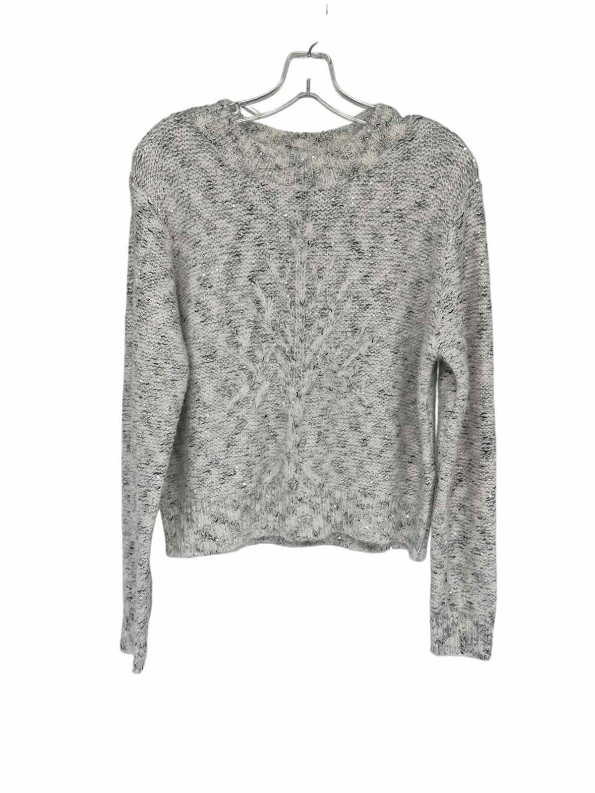 Coco +  Carmen Alivia Sparkle Sweater w/ Cable Knit Tree Size S/M **NEW**