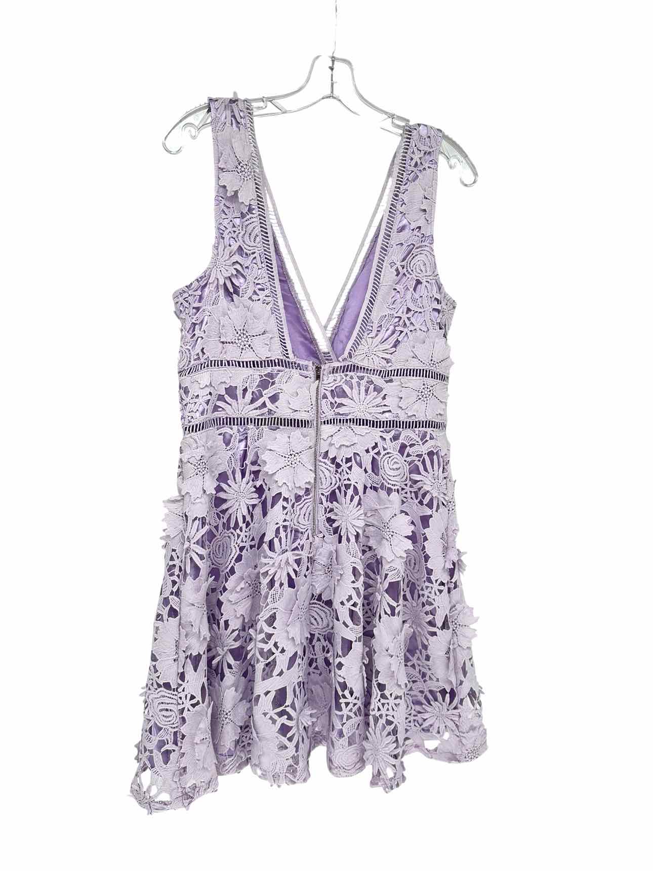 Just Me Lilac Sleeveless Dress Size L