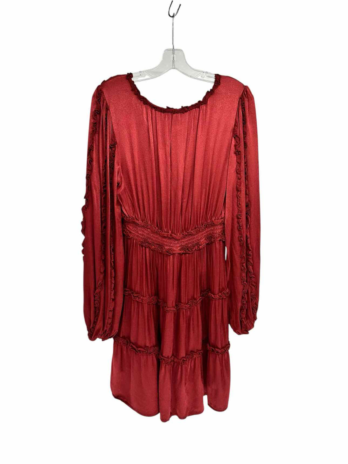 Shyanne Rust Long Sleeve Dress Size L