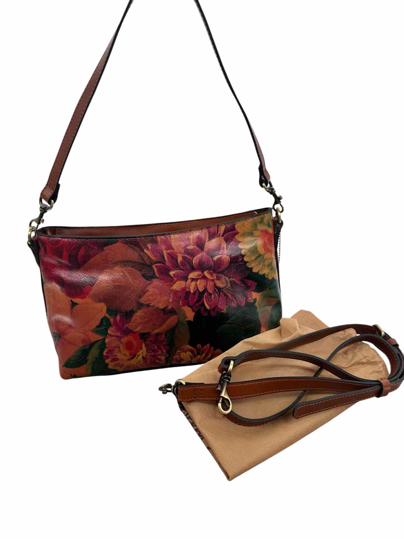Patricia Nash Betta Double Strap Tan Leather Crossbody