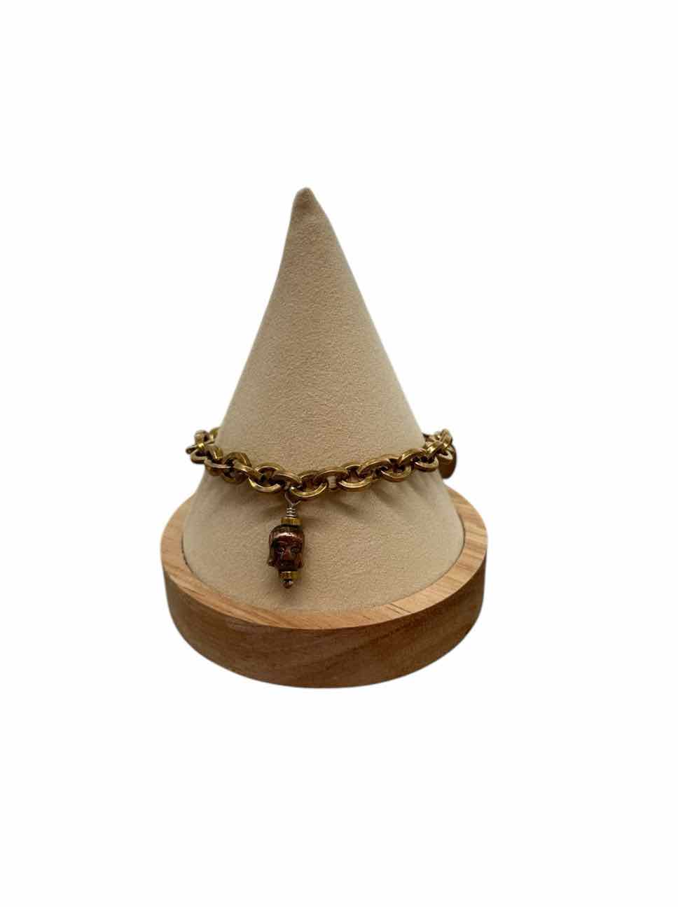 Vania & David Gold Pyu Bead Link Bracelet