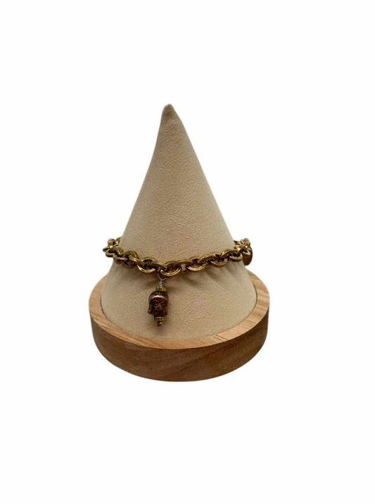Vania & David Gold Pyu Bead Link Bracelet