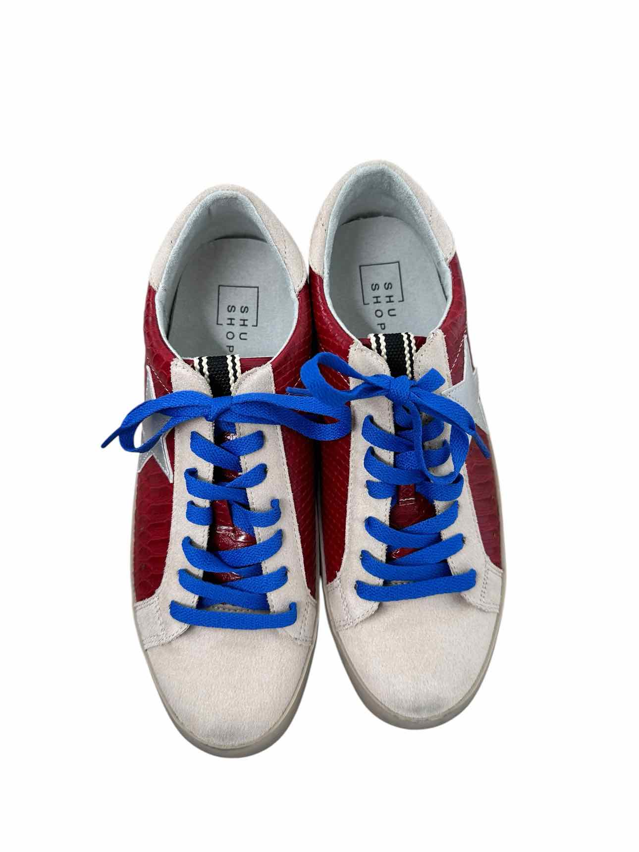 Shu Shop Red Paula Sneakers Shoe Size 9 **NEW**