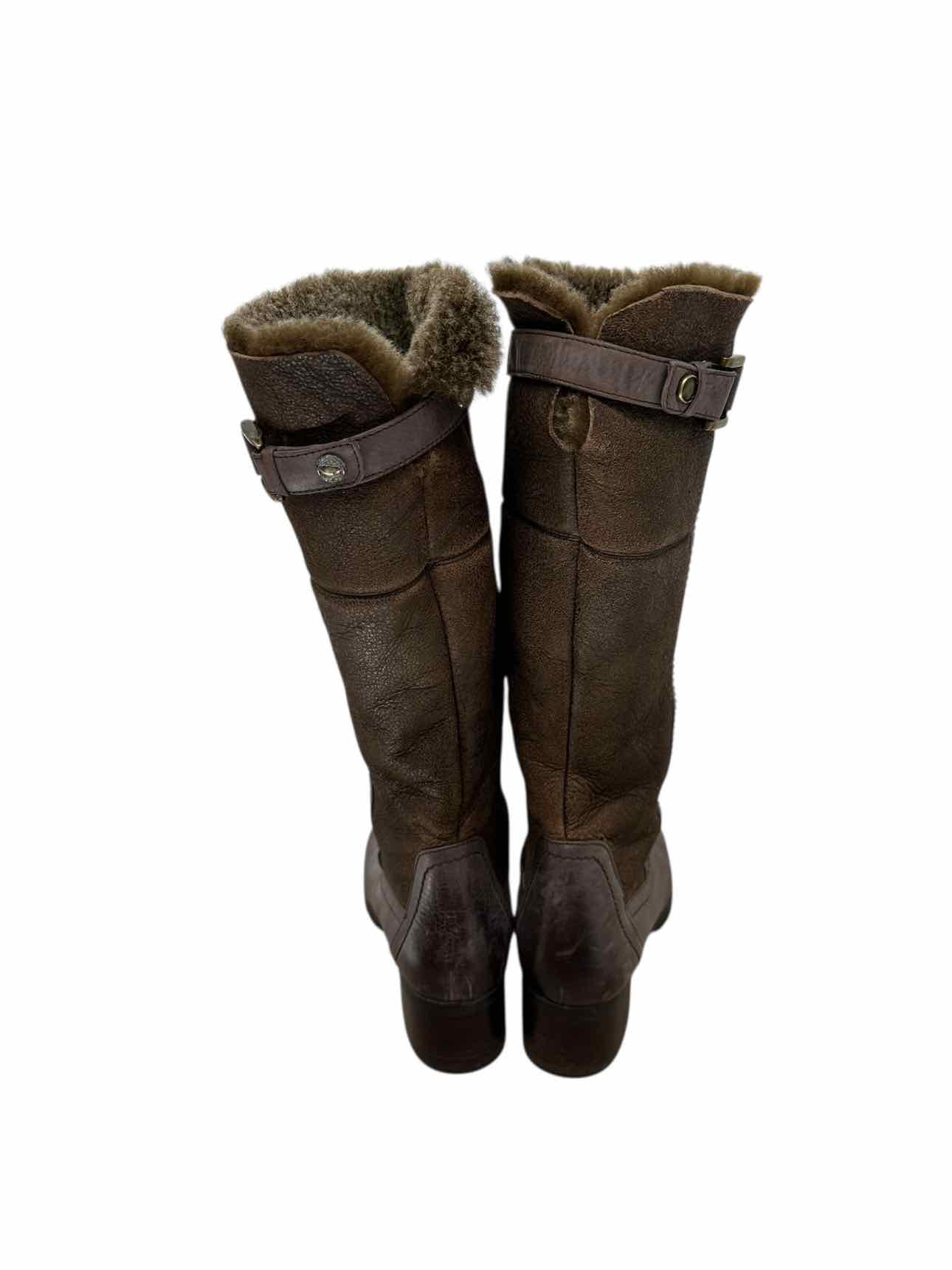 Biondo Taupe Tall Boots Shoe Size 7.5