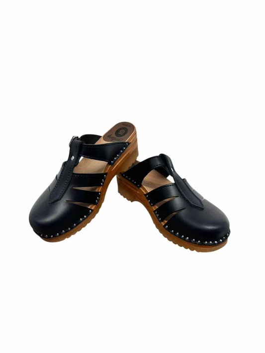 Troentorp Mary Jane Navy Clogs Shoe Size 8