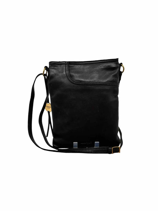 Margot Black Leather Crossbody