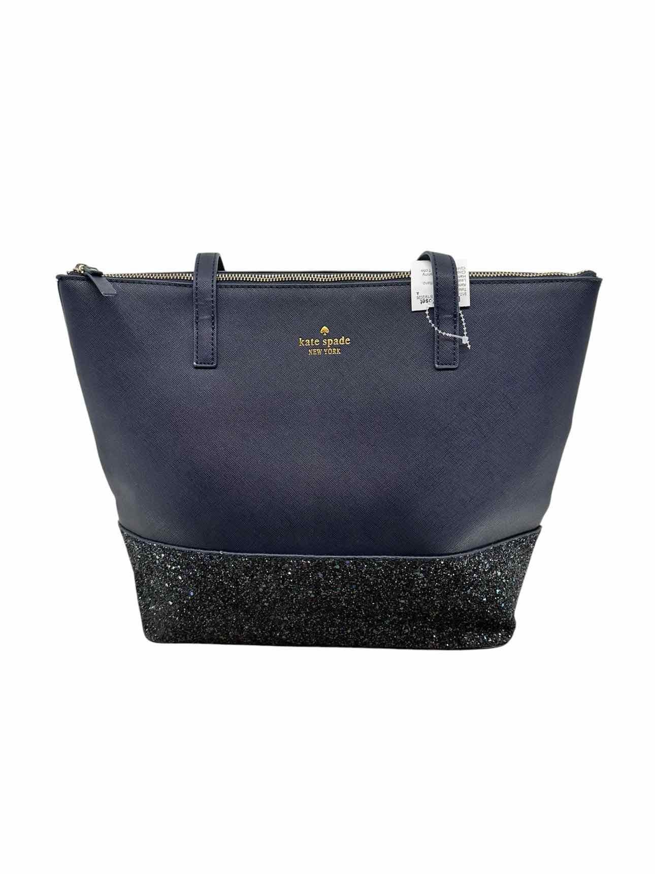 Kate Spade Greta Court Penny Glitter Zip Top Tote