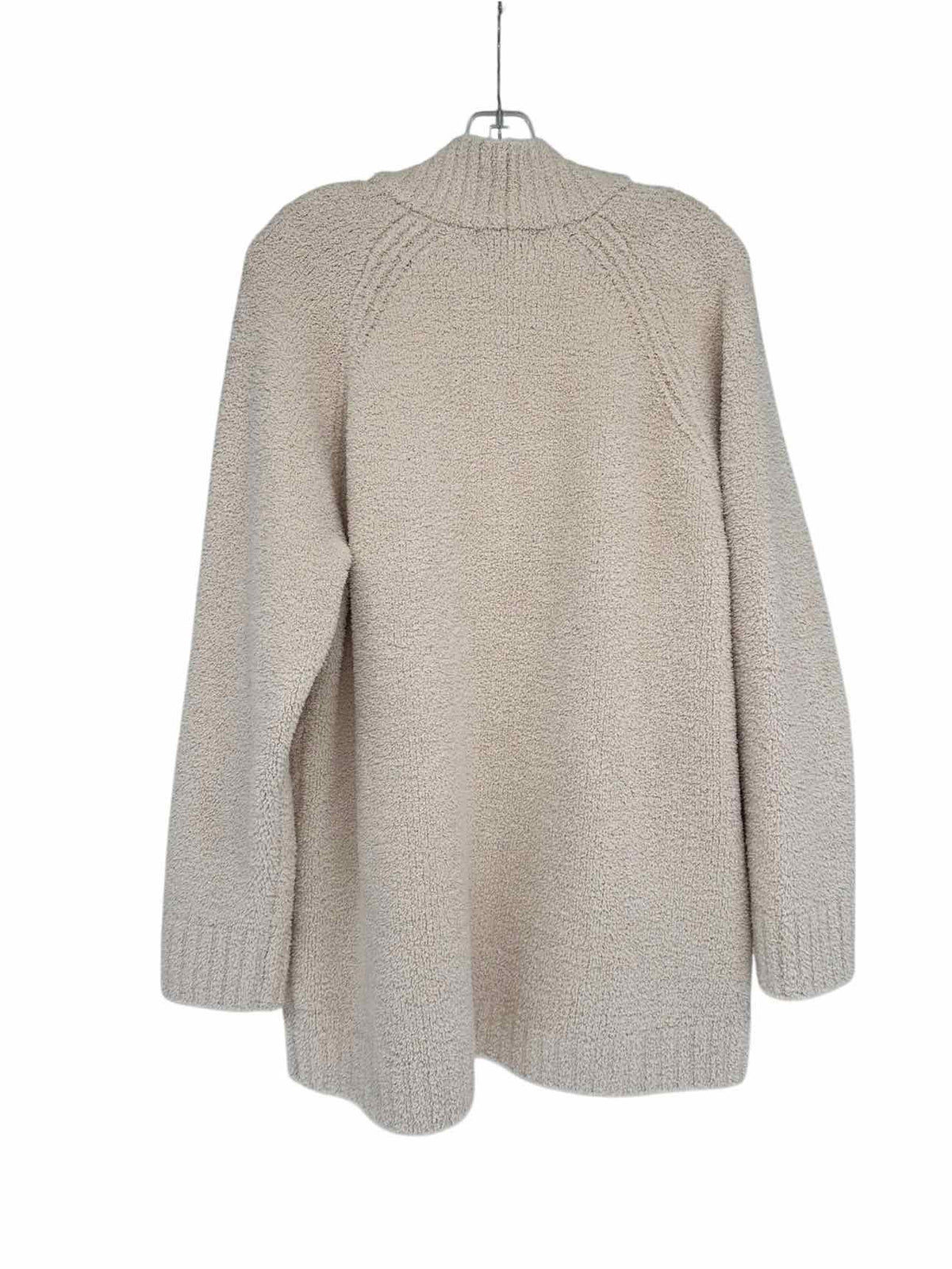 Barefoot Dreams Cream Cozychic Directional Ribbed Cardigan Size XL