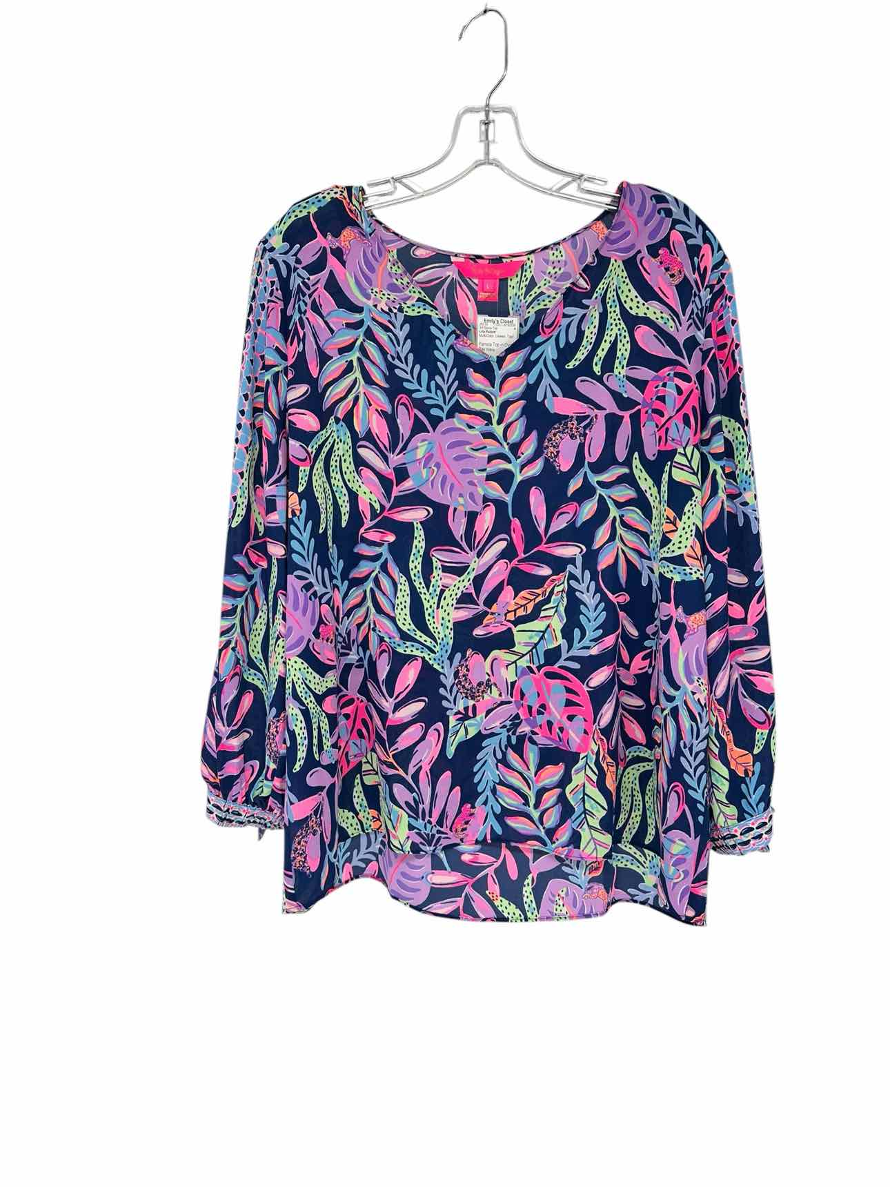 Lilly Pulitzer Pamala Top in Oyster Bay Size L