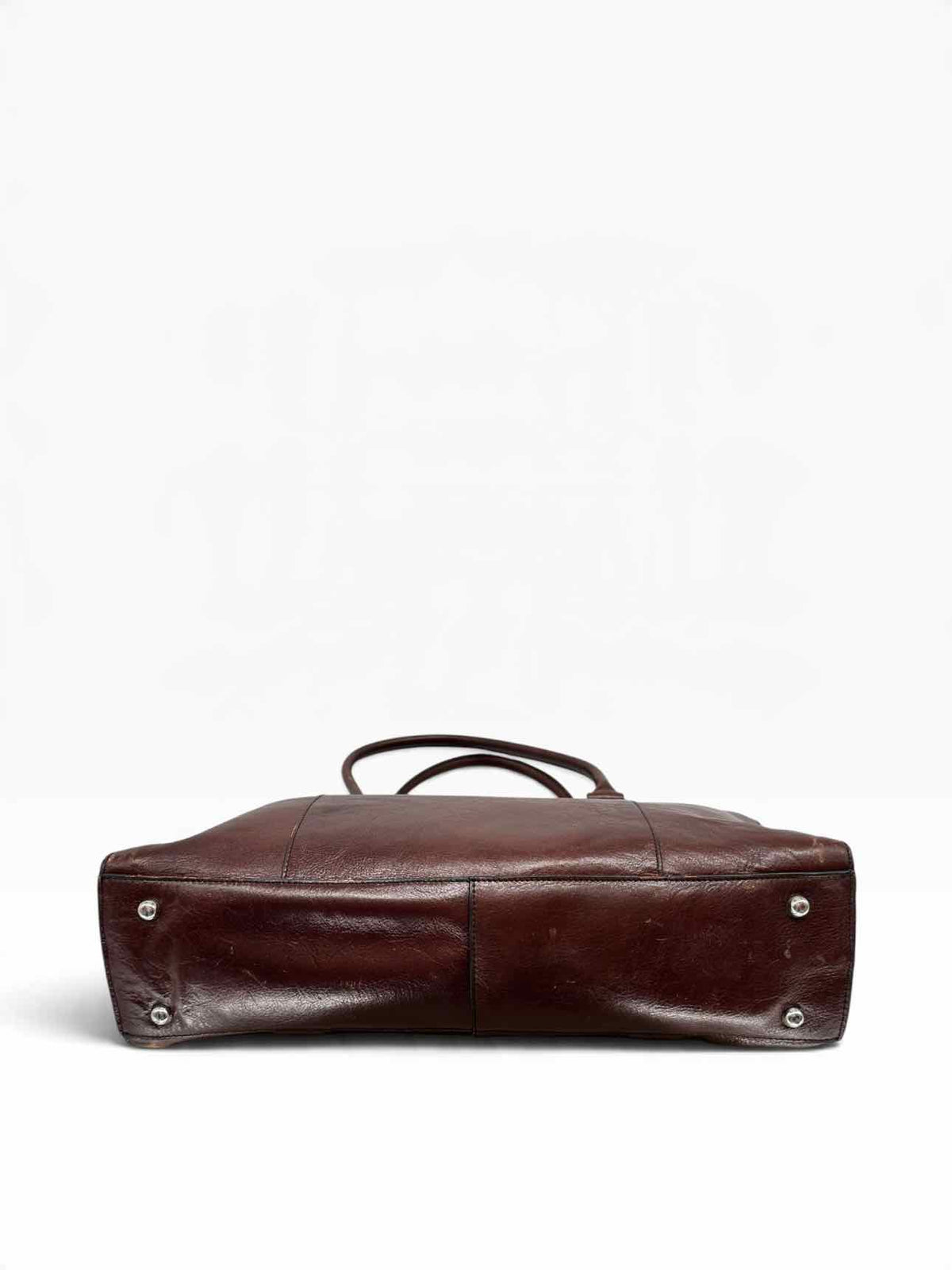 Wilsons Cognac Leather Business Briefcase **AS IS** & **NEW**