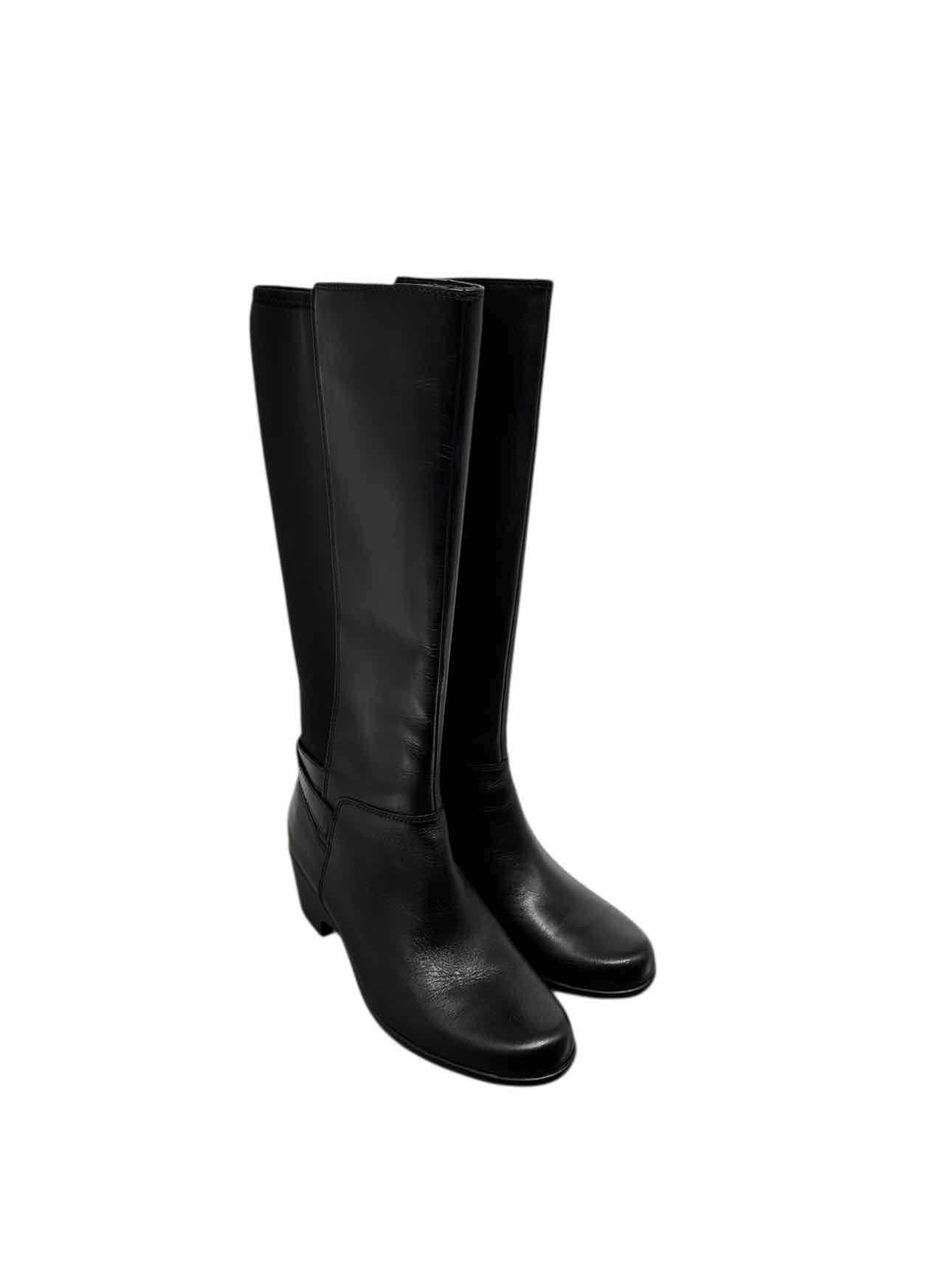 Clarks Malia Palms Tall Boots Black Shoe Size 9.5 **NEW**