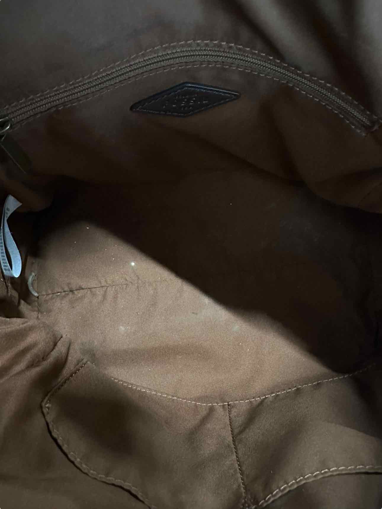 Fossil Sydney Satchel Croc Embossed Brown Leather Satchel