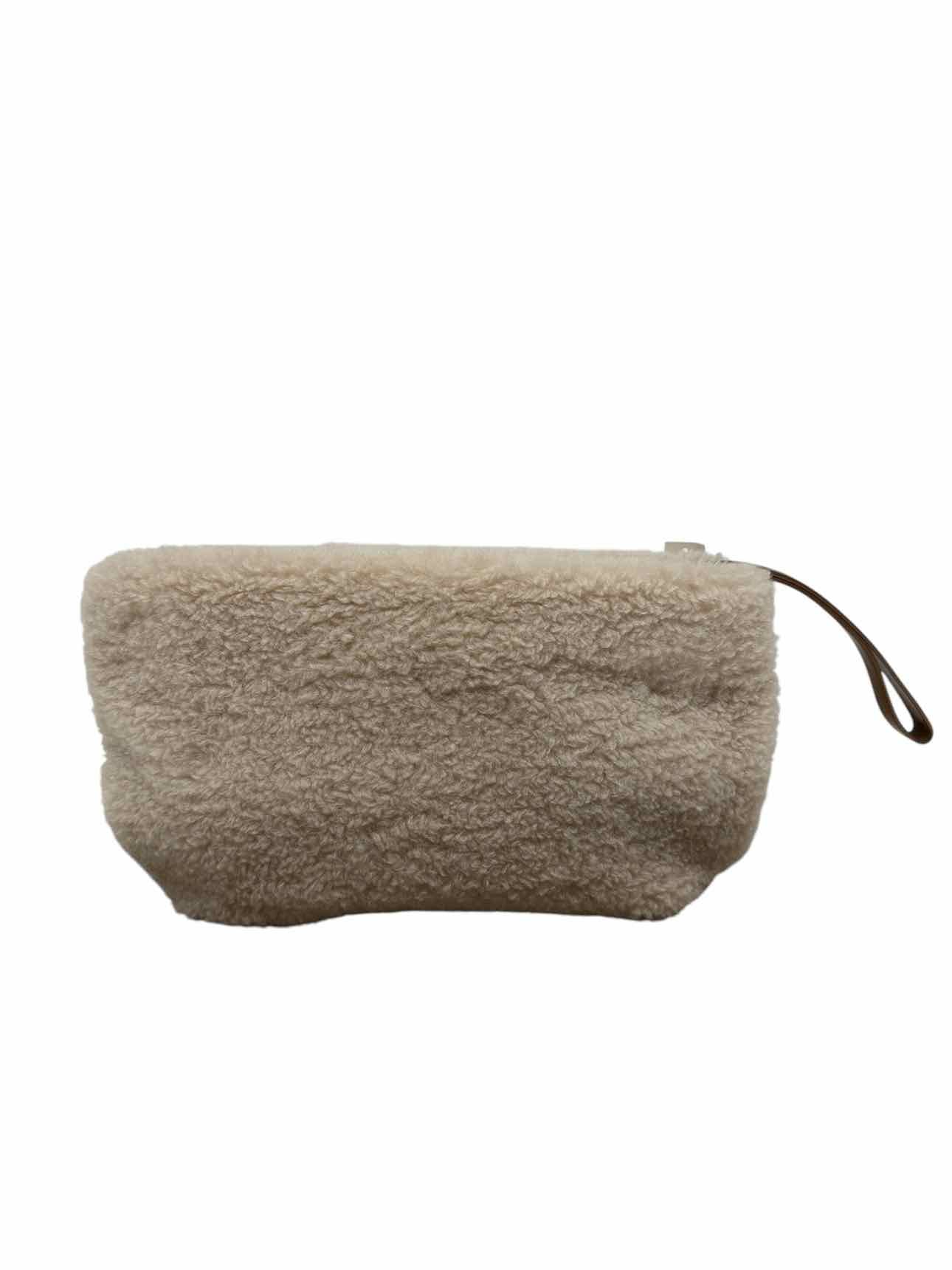 Banana Republic Cream Sherpa Clutch **NEW**