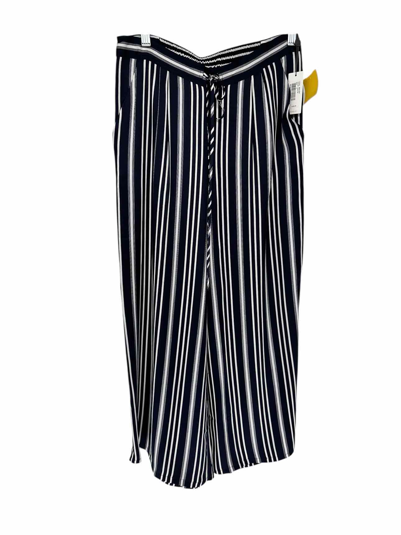 Adriano Goldschmied Navy Stripe Pants Size S **NEW**