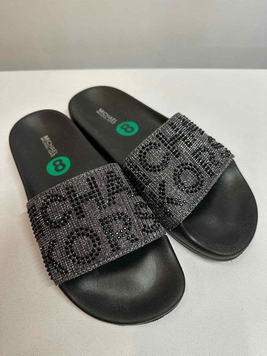 Michael Kors Black Slides  **NEW**