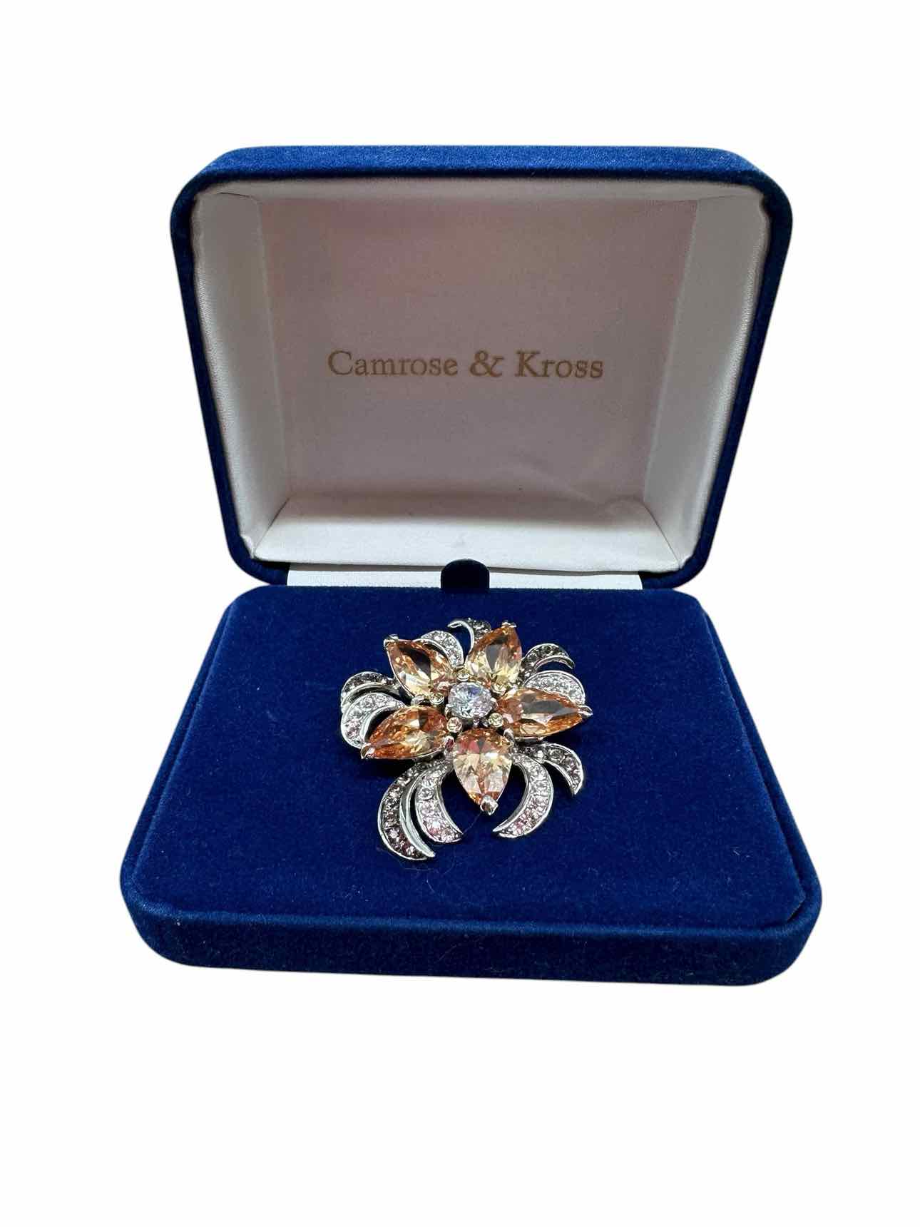 Camrose & Kross The Jacqueline Kennedy Collection Flower Brooch  **NEW**
