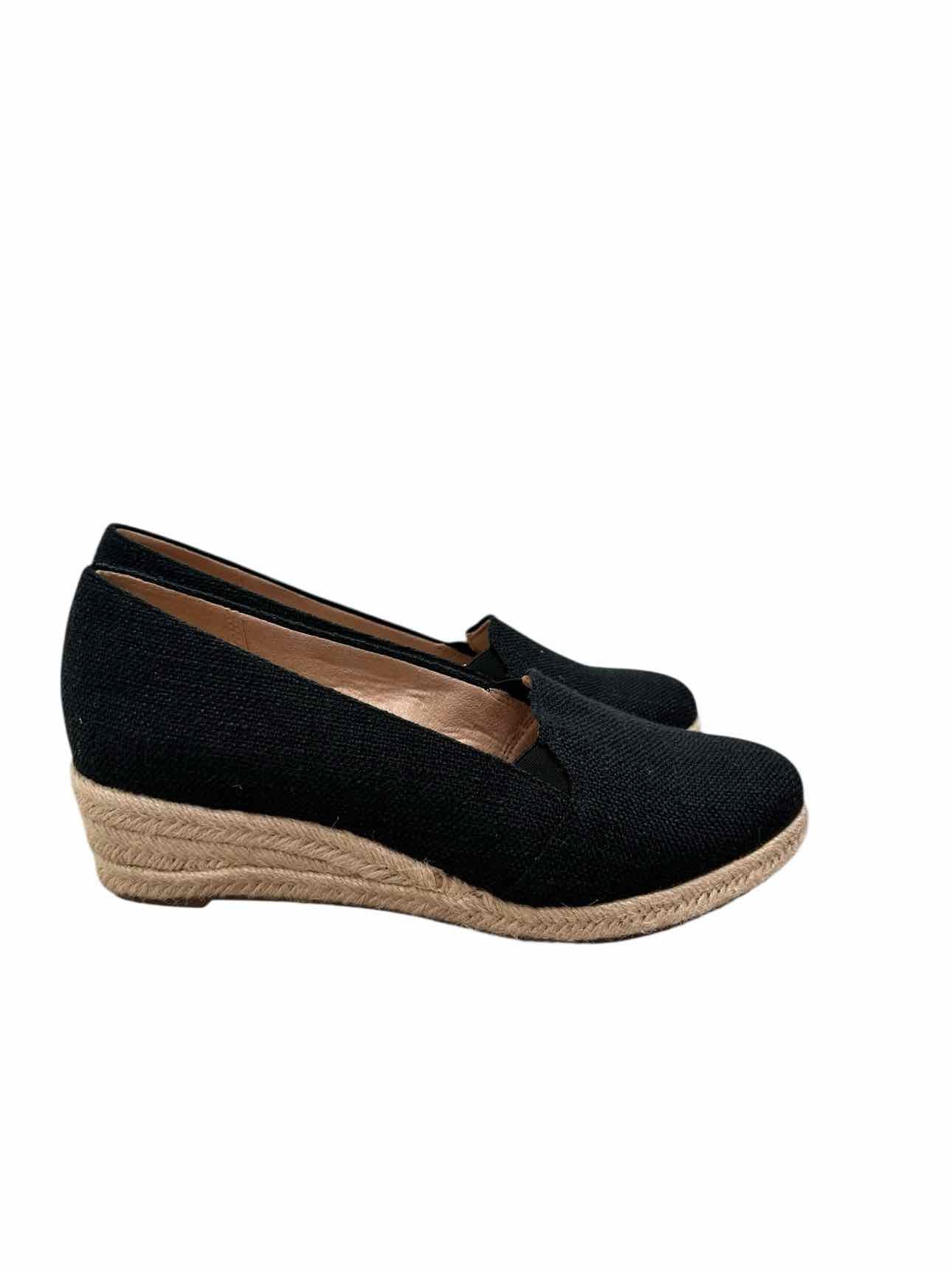 Life Stride Kamilla Espadrilles Black Shoe Size 9W